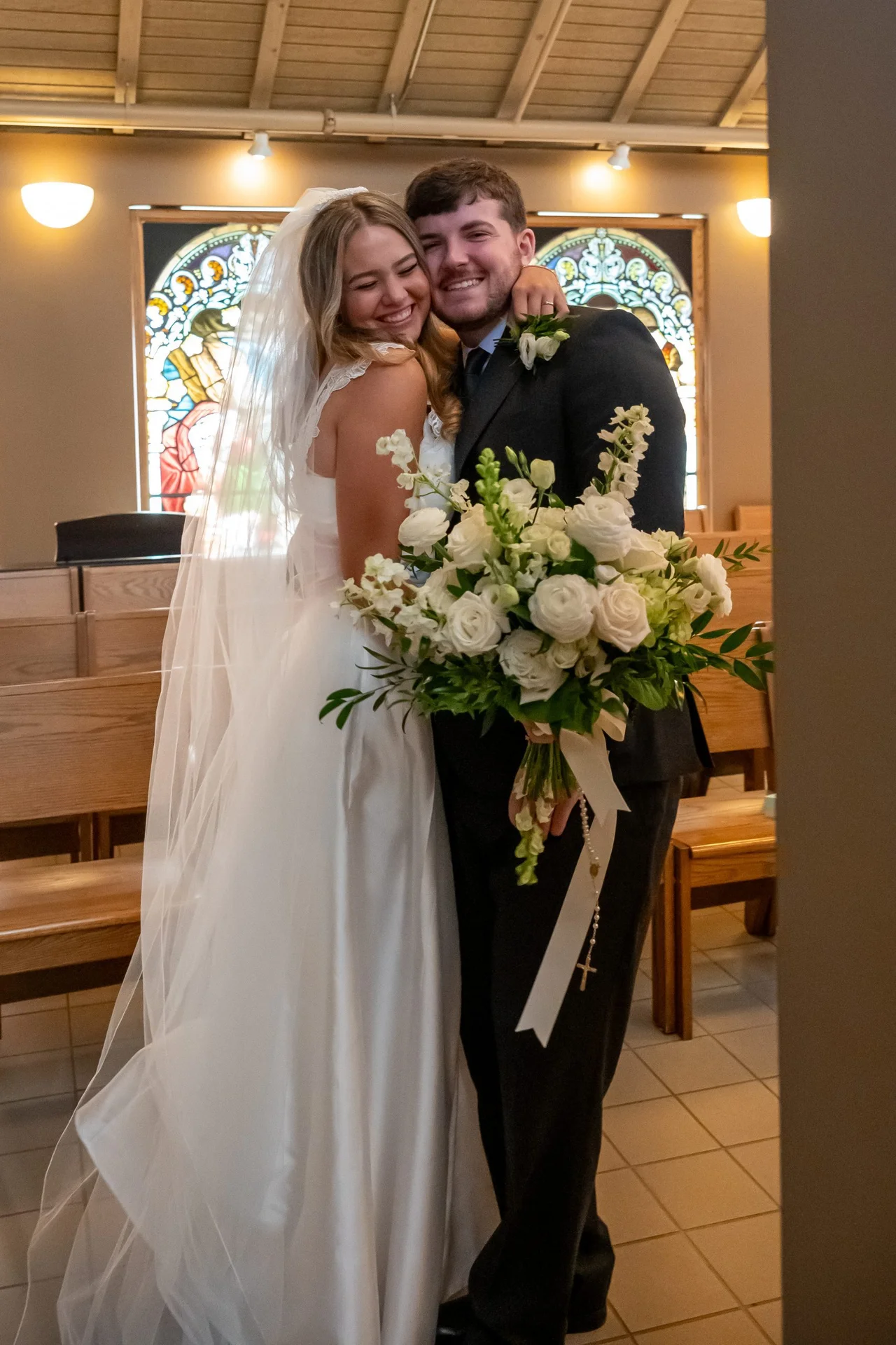 First kiss as married couple