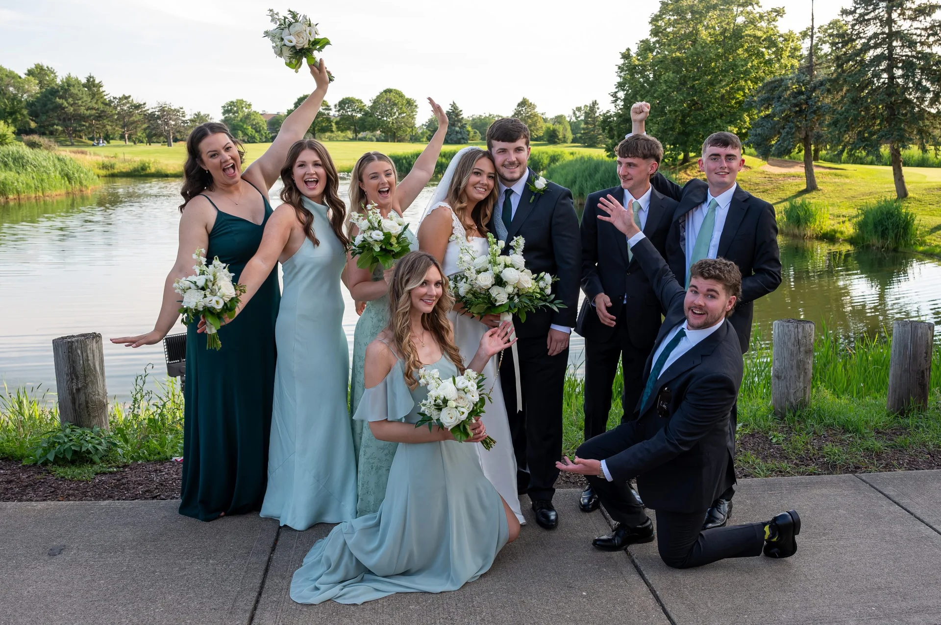 Garden ceremony setup